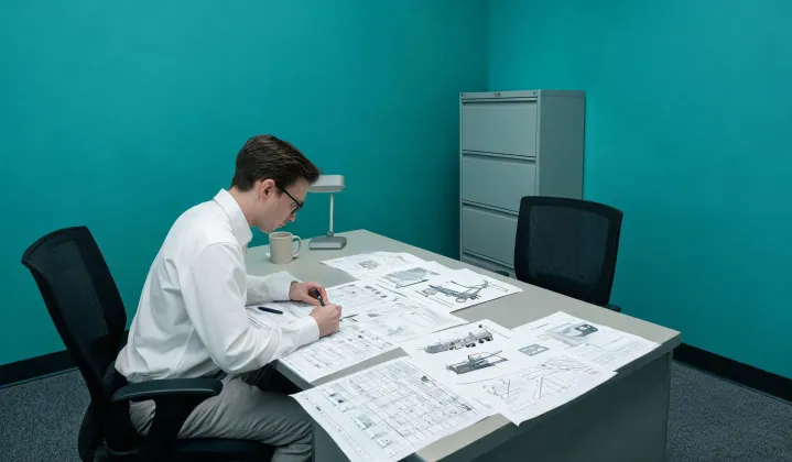 Independent sourcing desk reviewing dock equipment briefs
