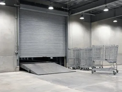 Parcel or post office dock door